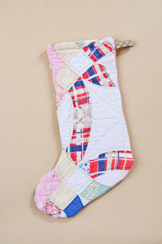 Vintage Quilt Stocking III