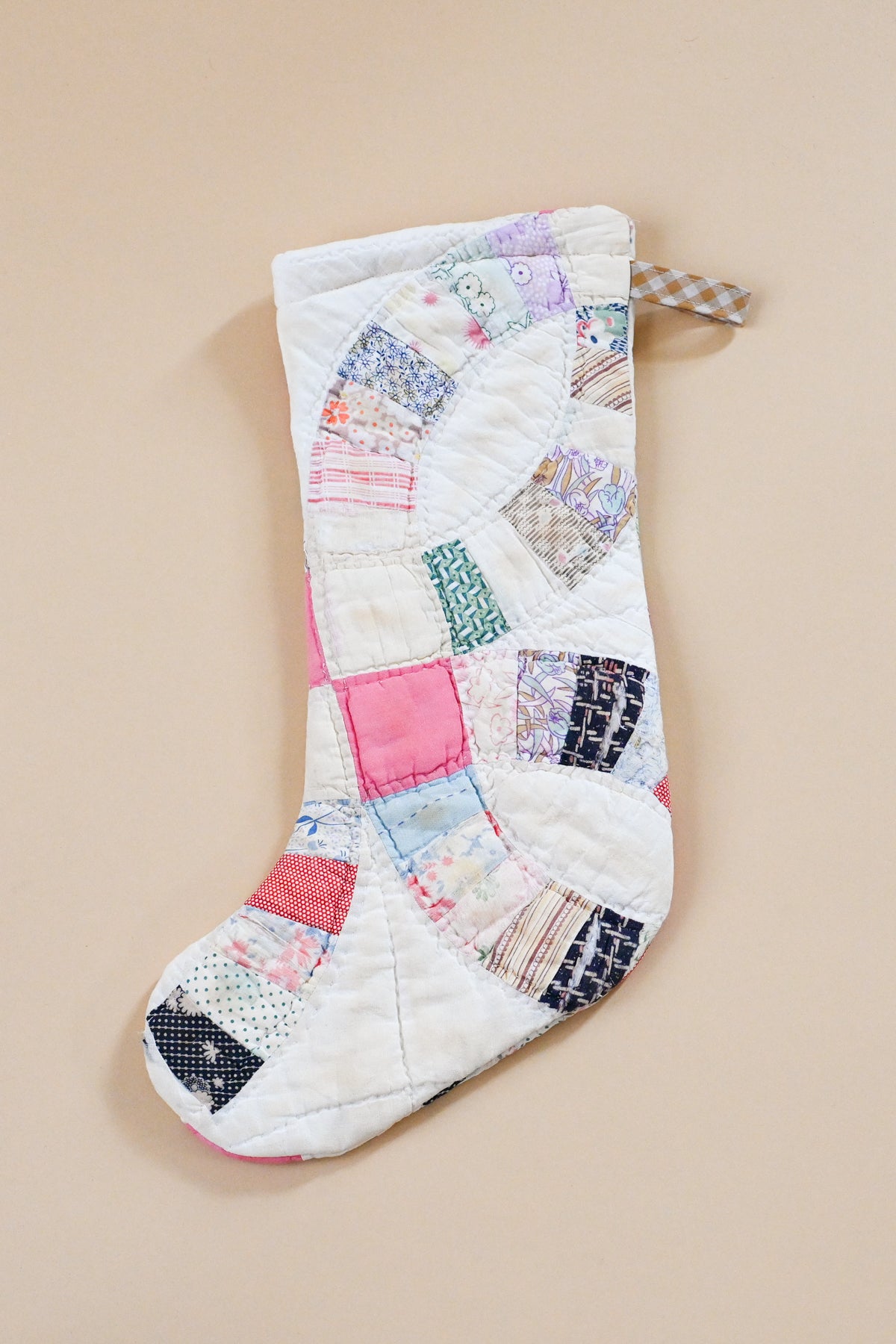 Vintage Quilt Stocking XXXIII