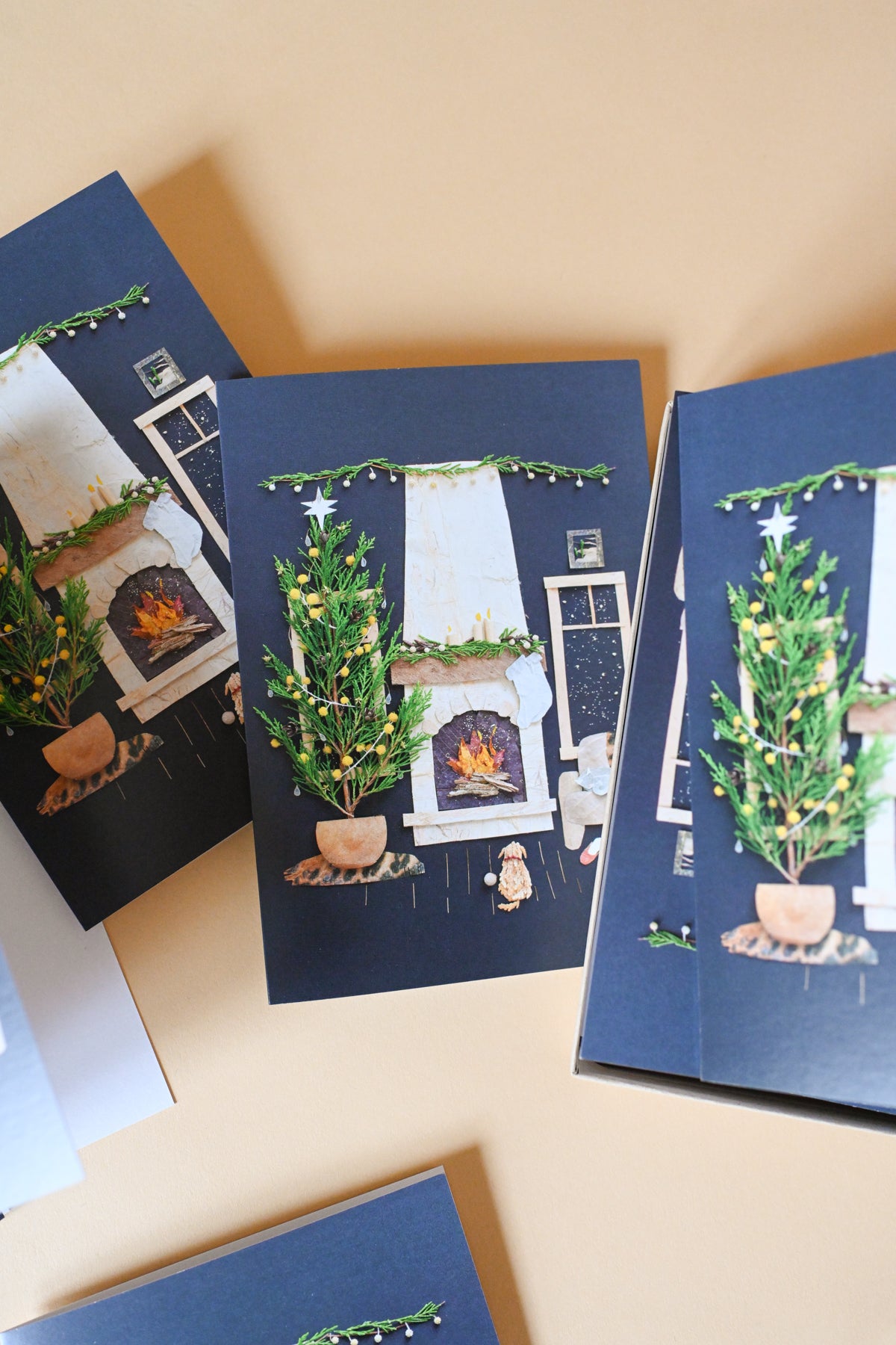 "Fireside Friends" Greeting Card