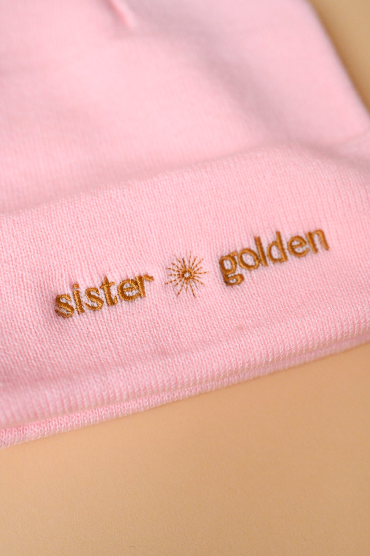 Sister Golden Pink Beanie