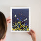"Among the Flowers" Flower Print