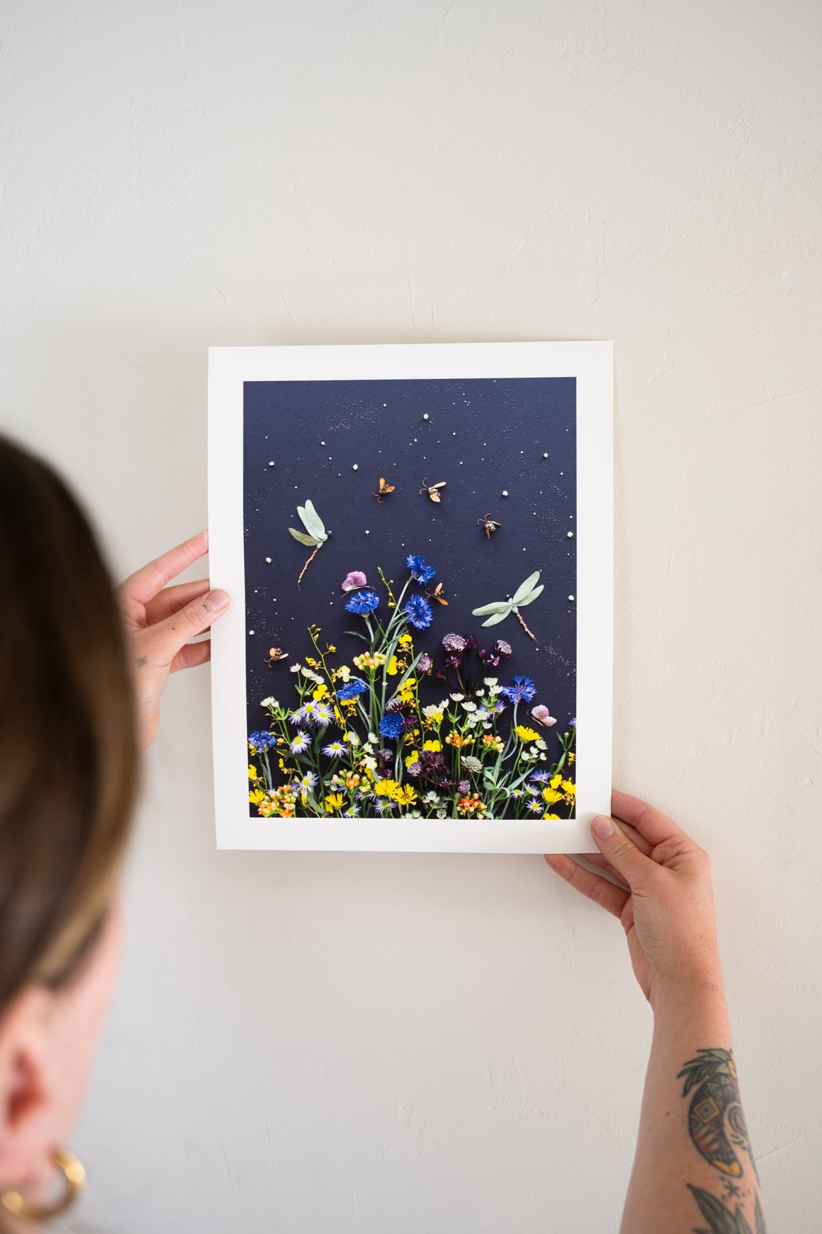 "Among the Flowers" Flower Print
