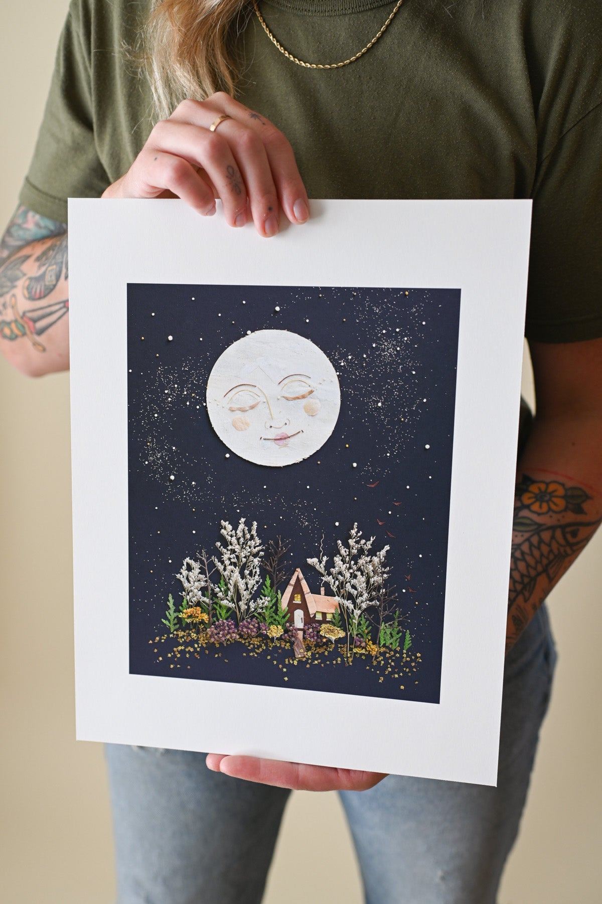 "Night Light" Flower Print