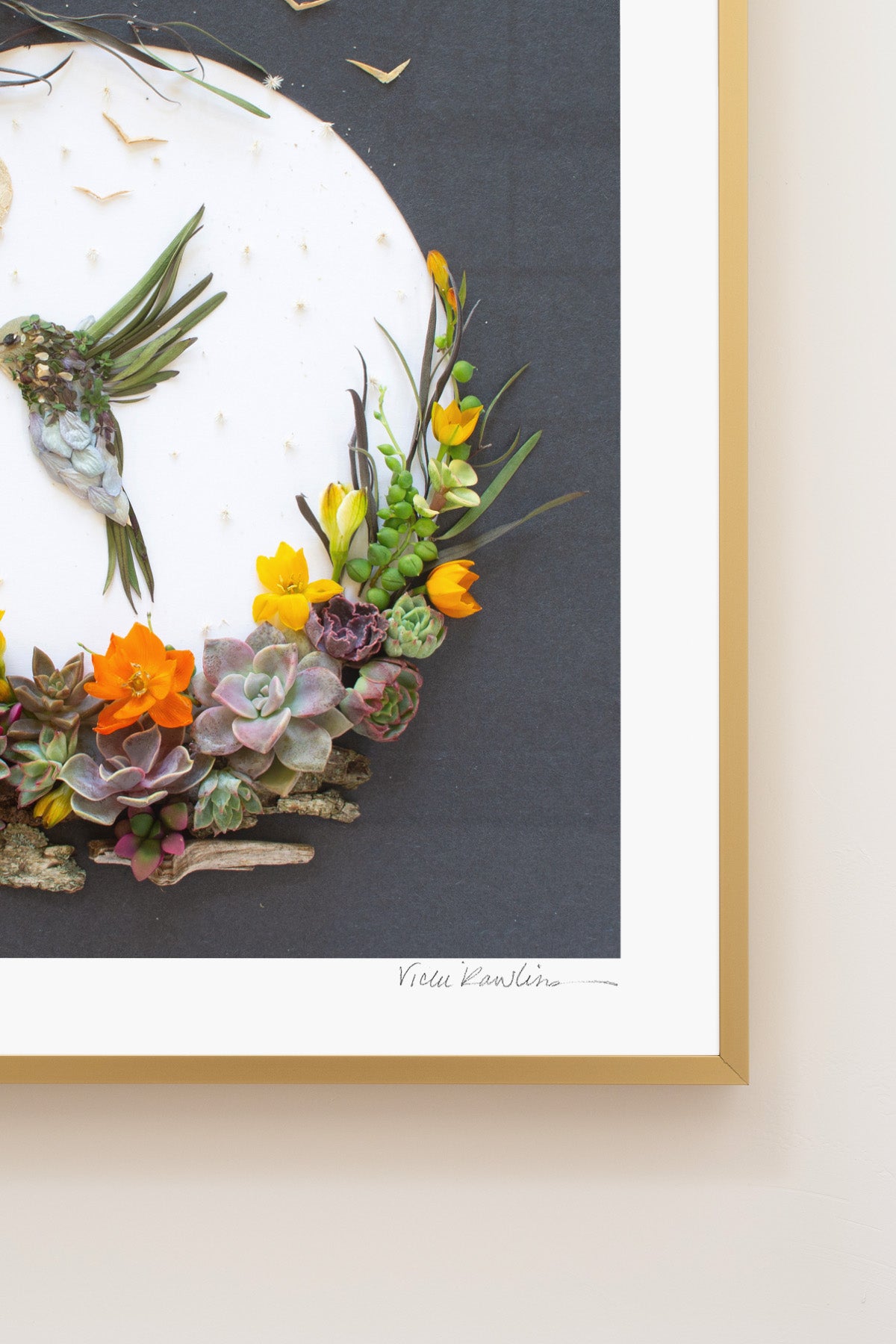 "Live Fully" Flower Print