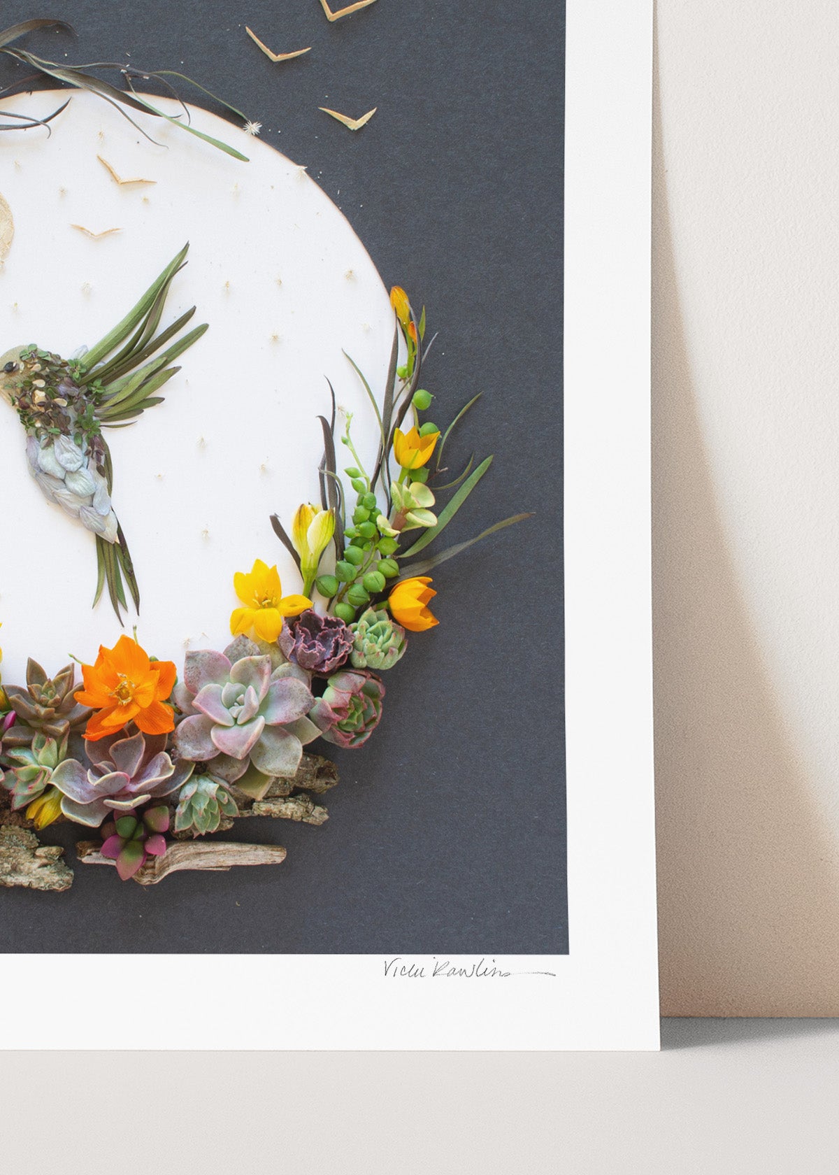 "Live Fully" Flower Print