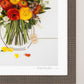 "Love You" Flower Print