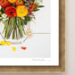 "Love You" Flower Print