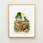 "Lovely Day" Flower Print