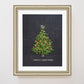 "Merry Christmas" Flower Print