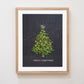 "Merry Christmas" Flower Print