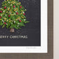 "Merry Christmas" Flower Print