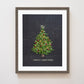 "Merry Christmas" Flower Print