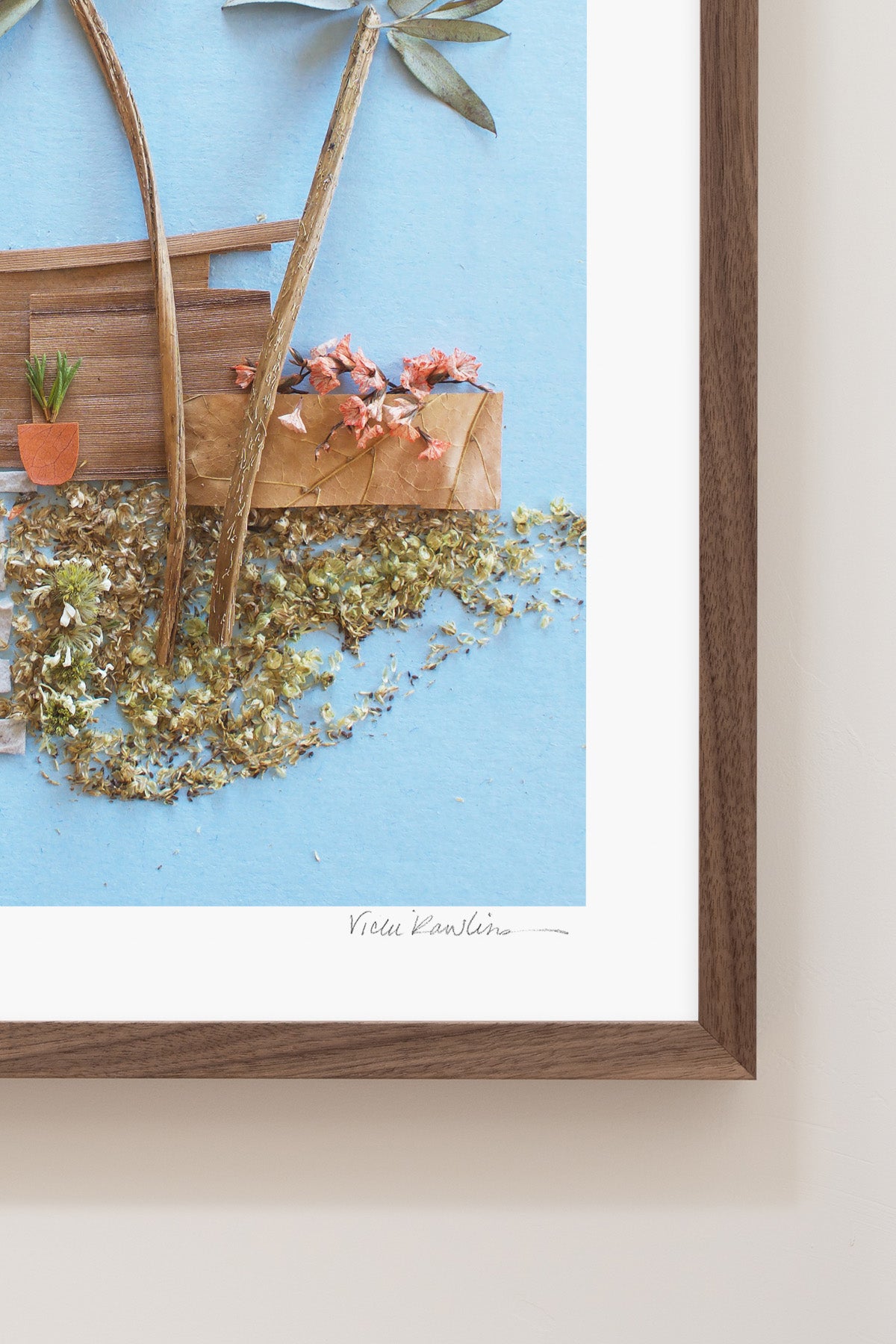 "Mid-Century Beach House" Flower Print