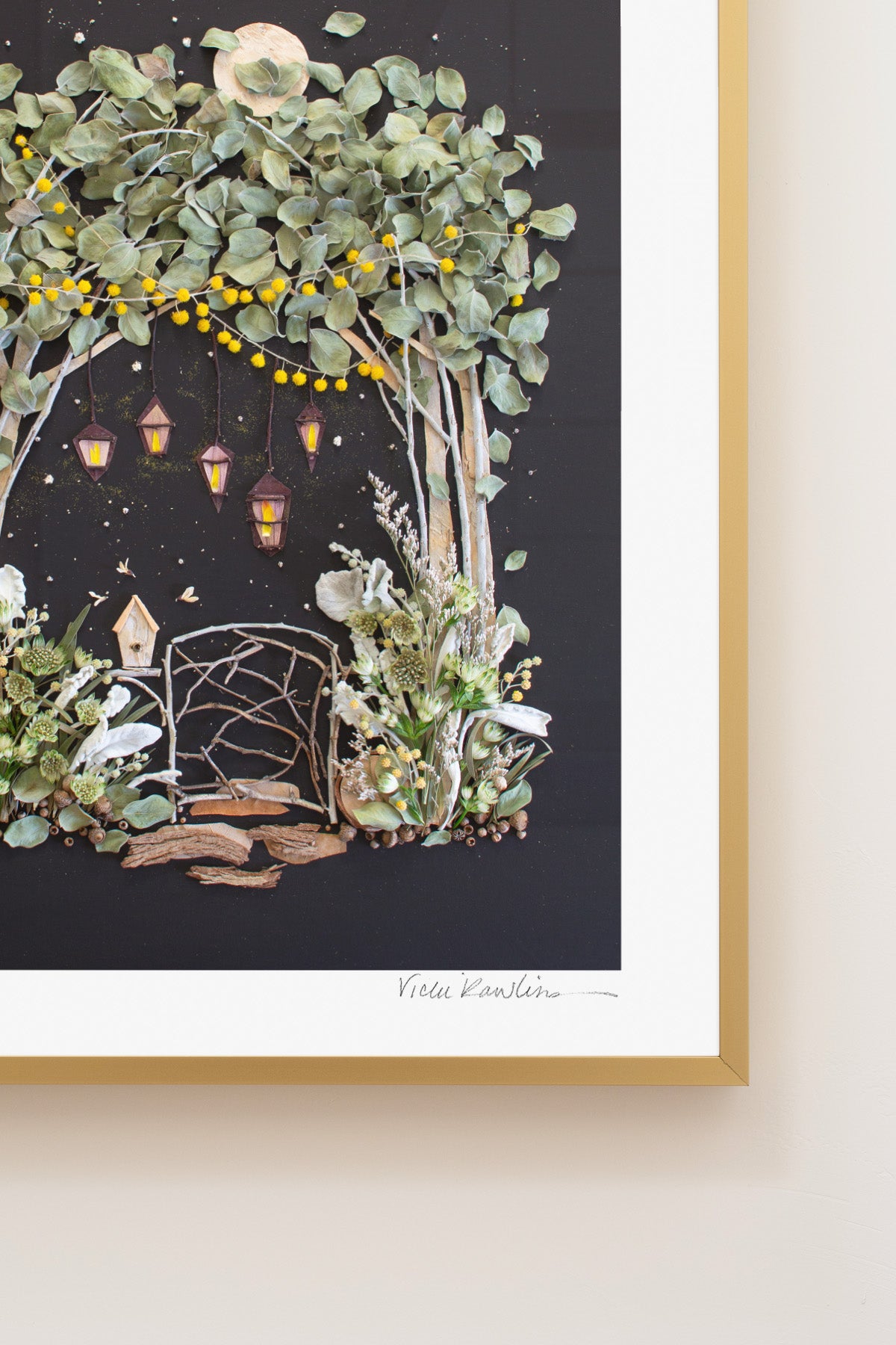 "Moon Garden" Flower Print