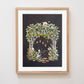 "Moon Garden" Flower Print