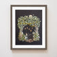 "Moon Garden" Flower Print