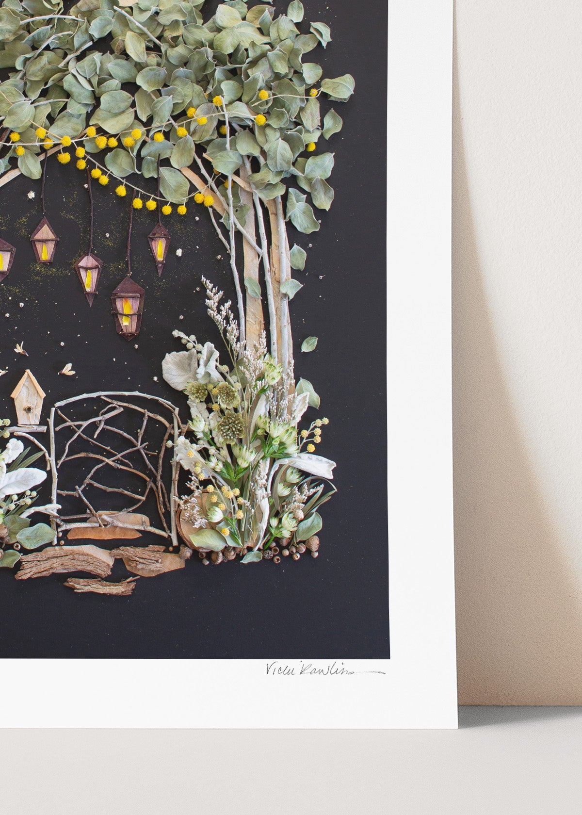 "Moon Garden" Flower Print