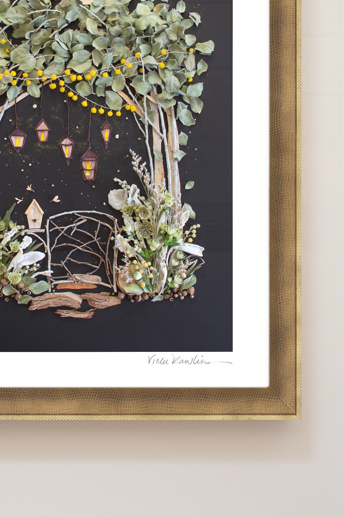 "Moon Garden" Flower Print