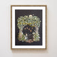 "Moon Garden" Flower Print