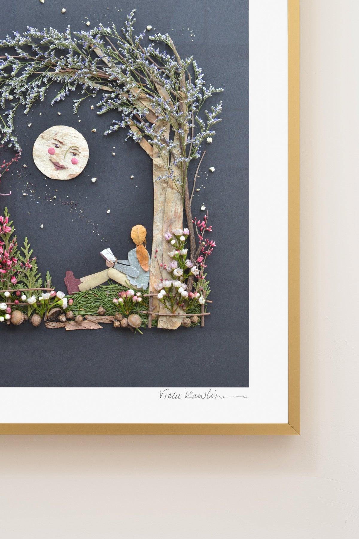 "The Moon & Me" Flower Print