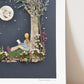 "The Moon & Me" Flower Print