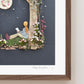 "The Moon & Me" Flower Print