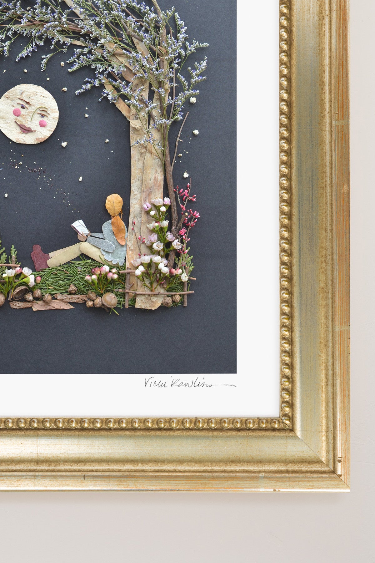 "The Moon & Me" Flower Print