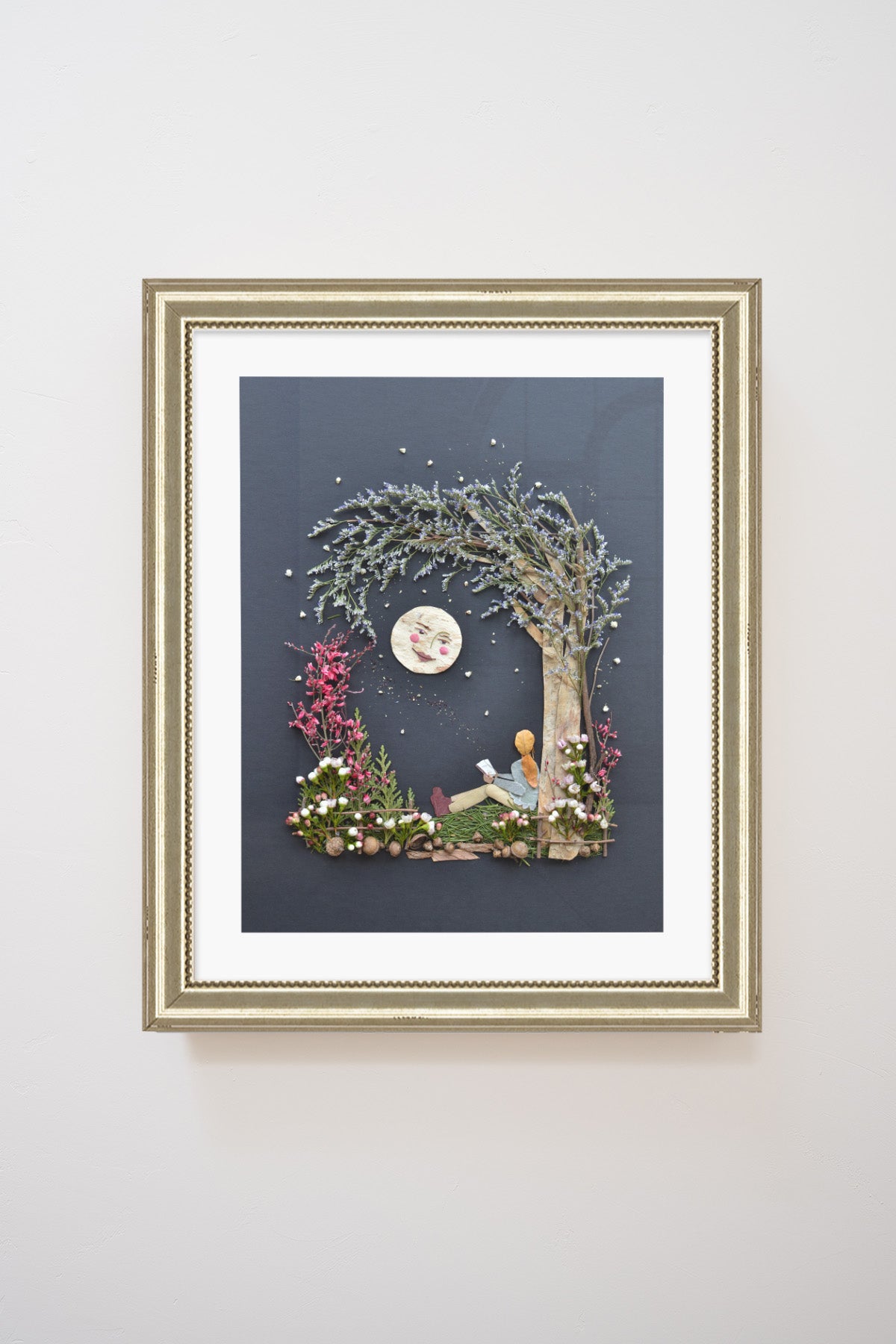 "The Moon & Me" Flower Print