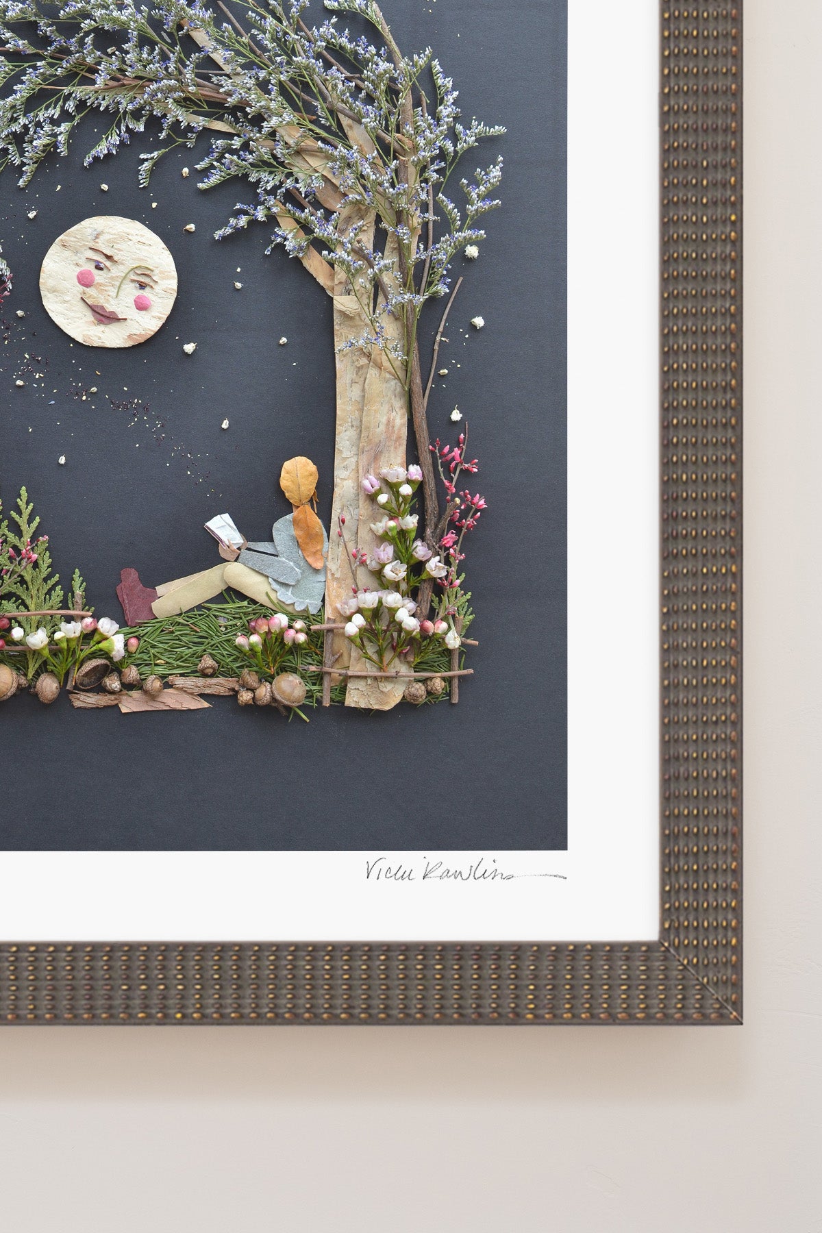 "The Moon & Me" Flower Print