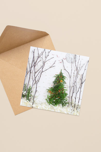 "Moonlit Forest" Greeting Card - Sister Golden