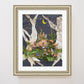 "Mushroom Inn" Flower Print