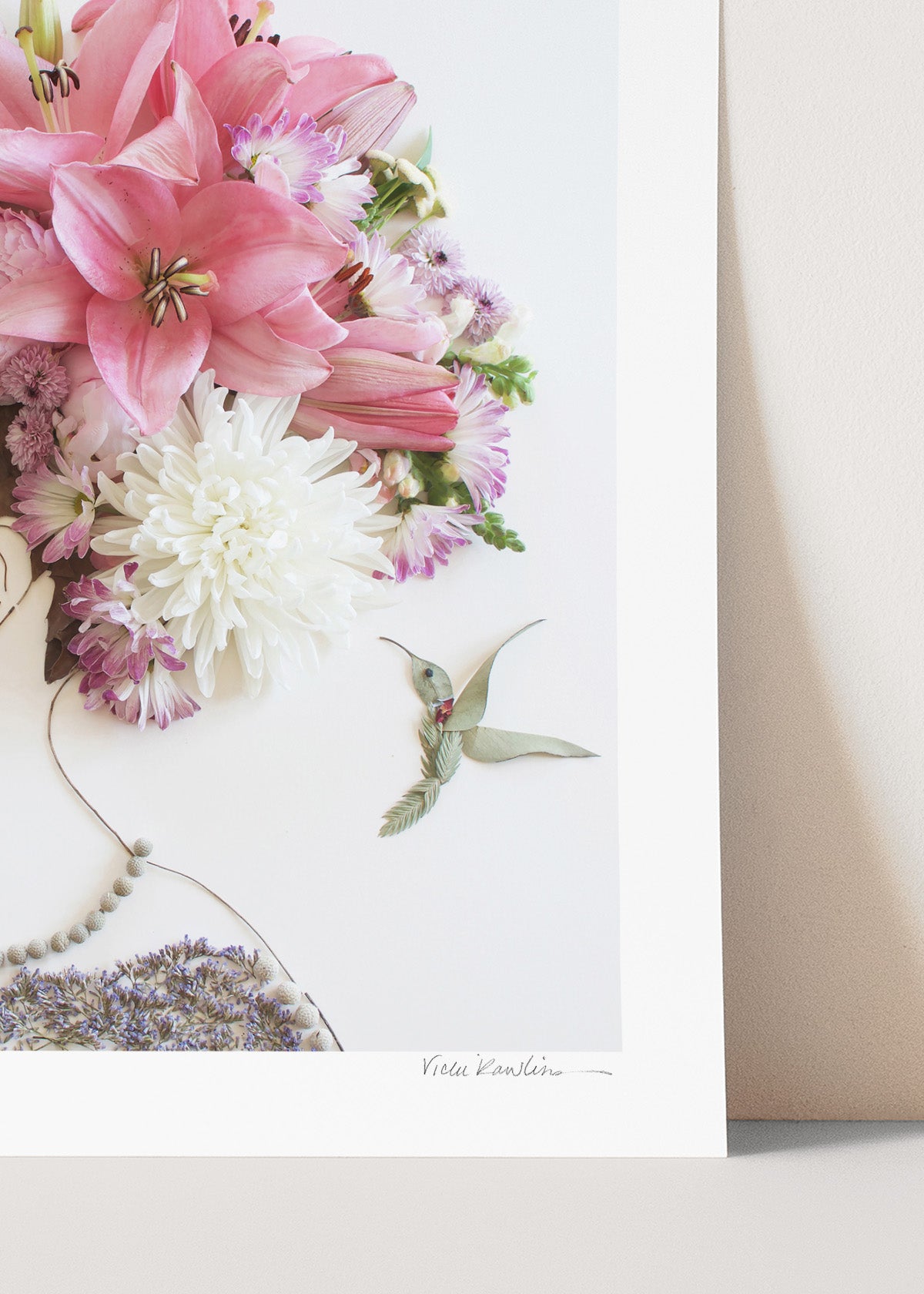 "My Fair Lady" Flower Face Print