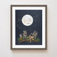 "Night Light" Flower Print