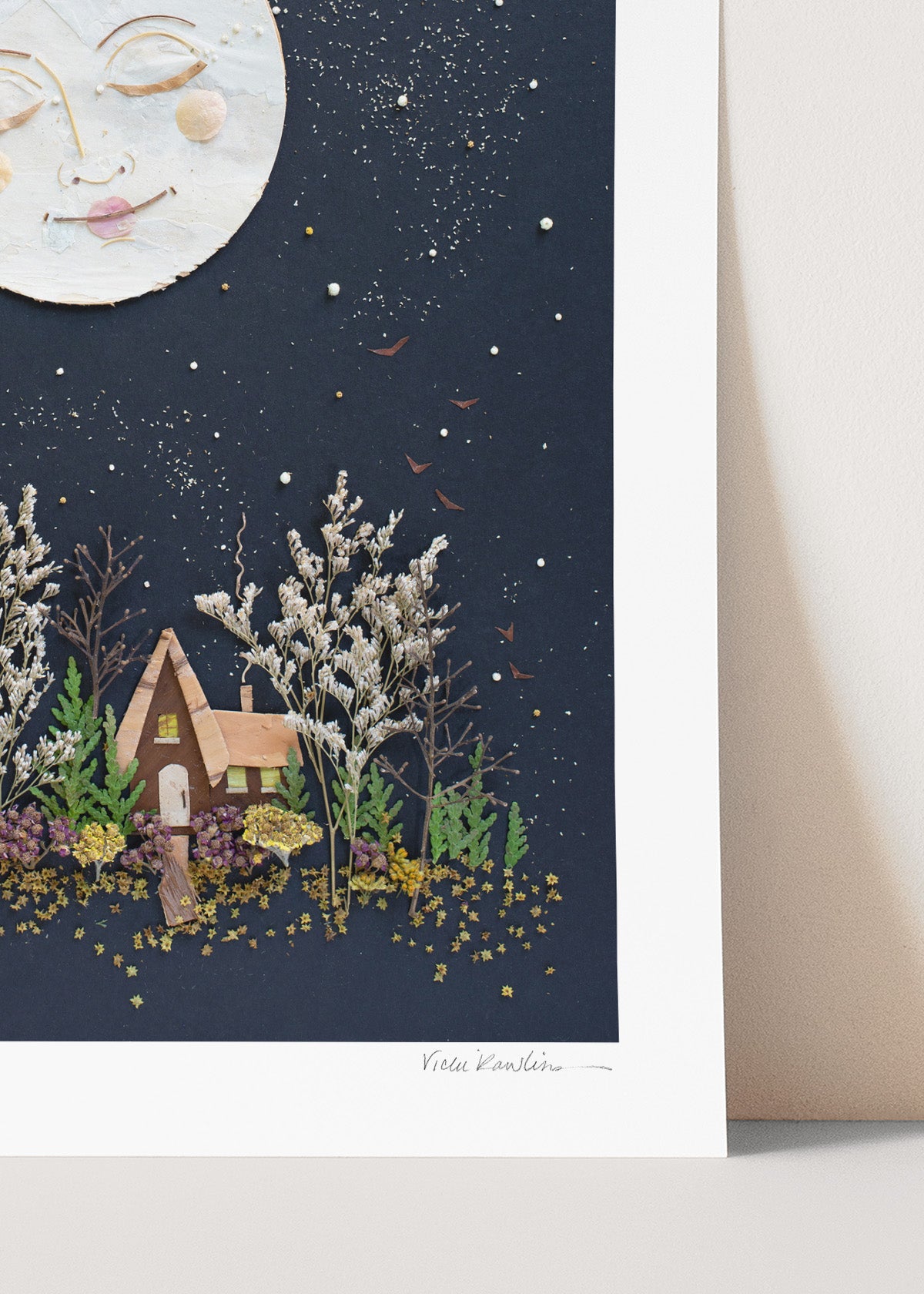 "Night Light" Flower Print