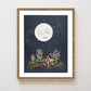 "Night Light" Flower Print