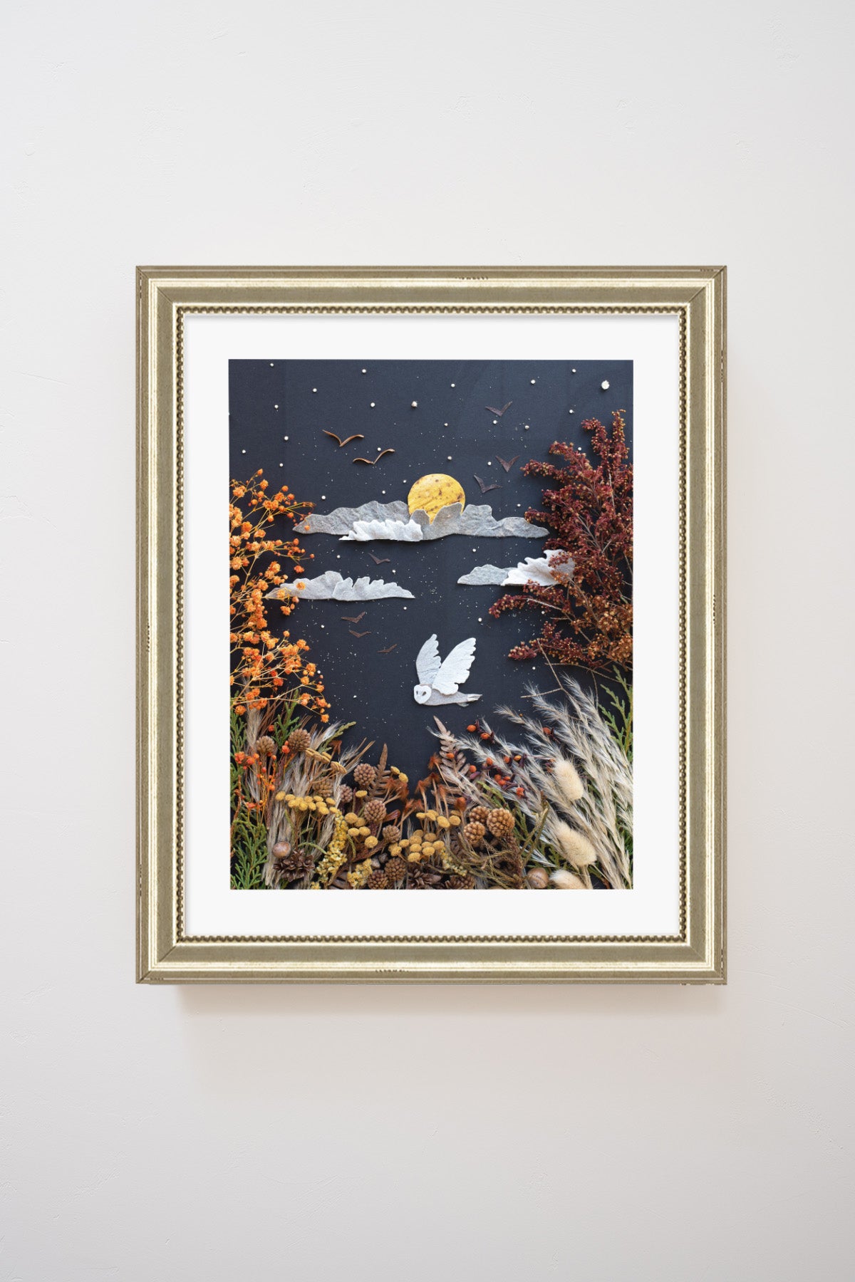 "Night Owl" Flower Print