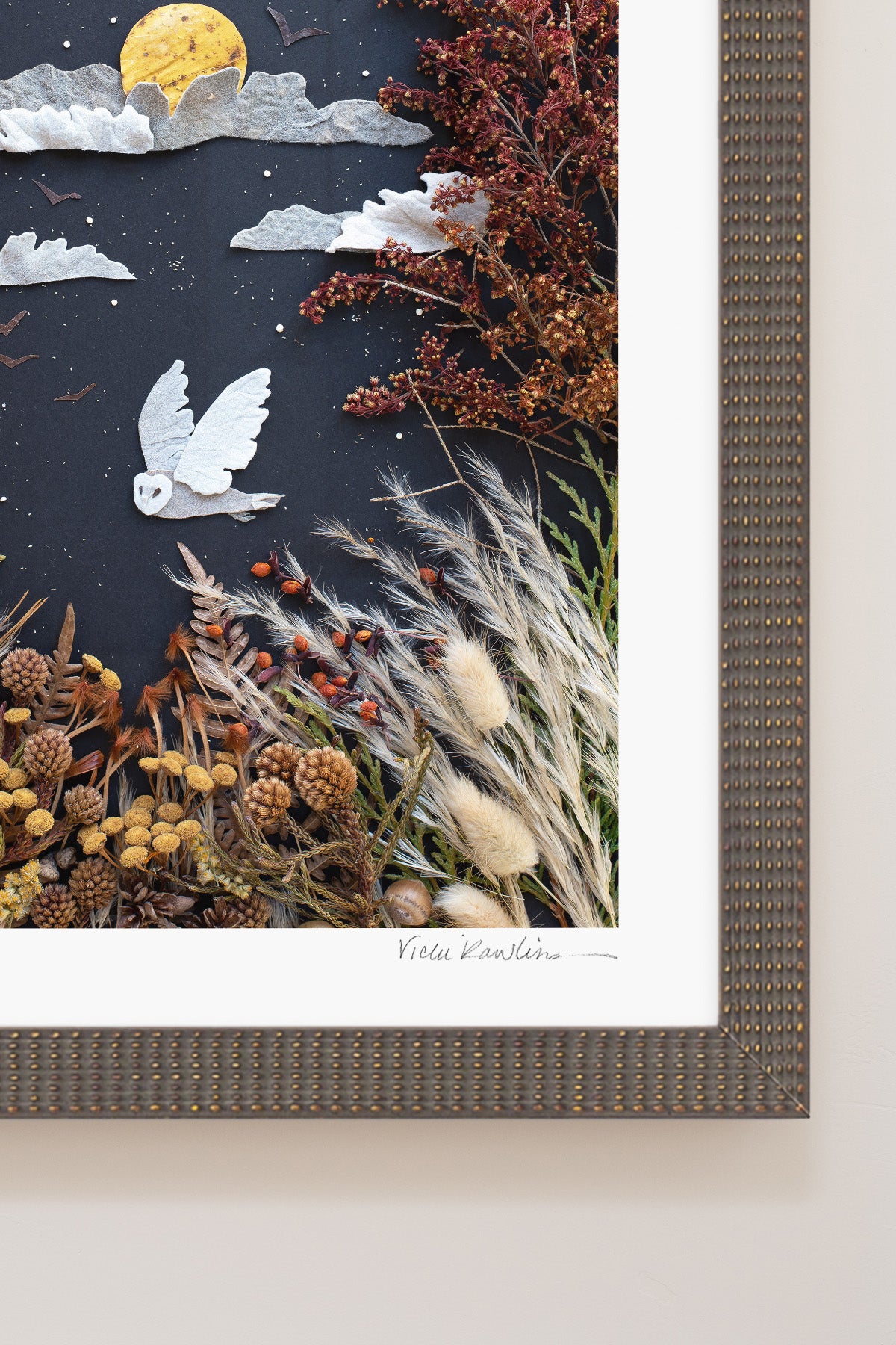 "Night Owl" Flower Print