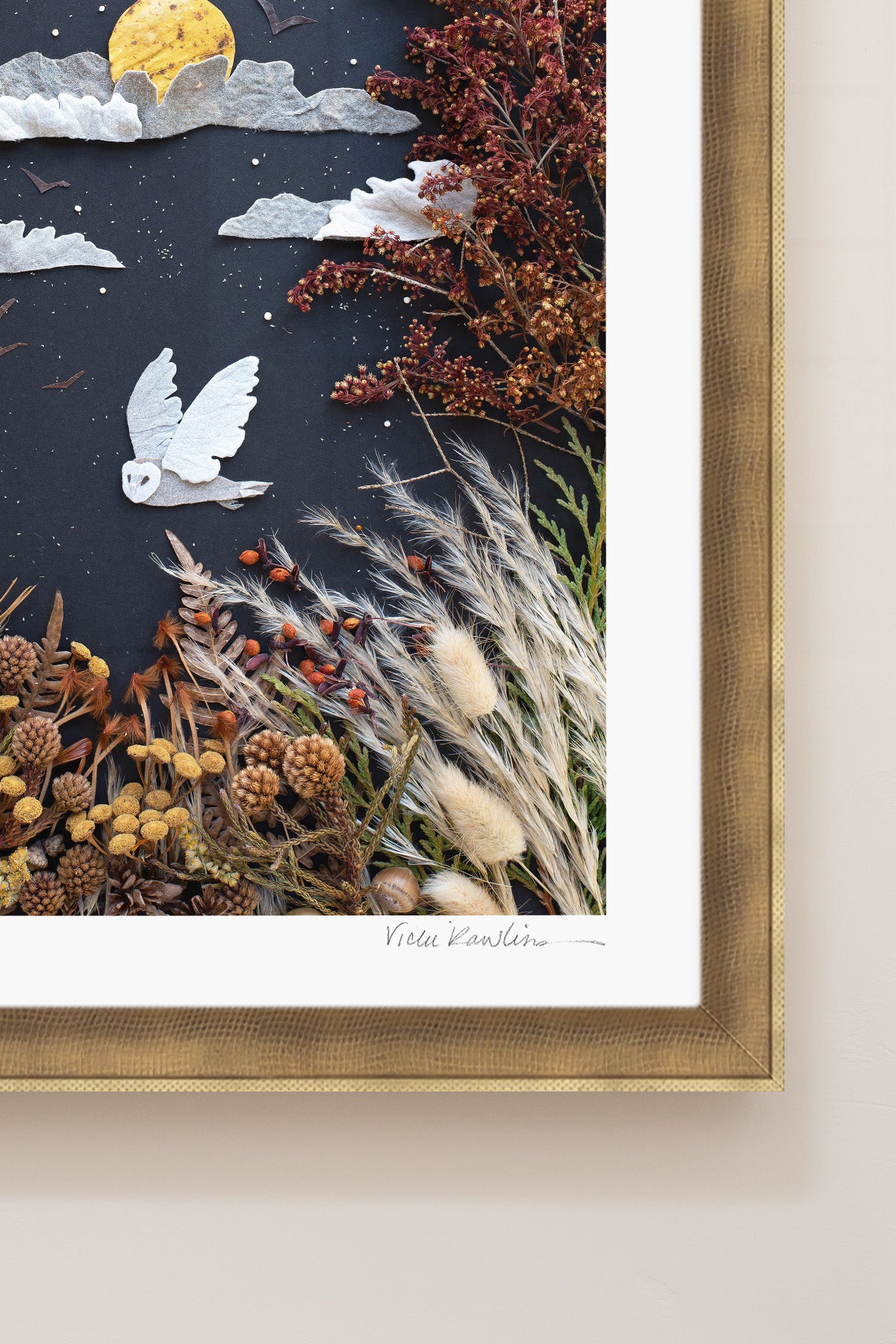"Night Owl" Flower Print