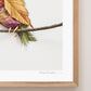 "Perched" Flower Print