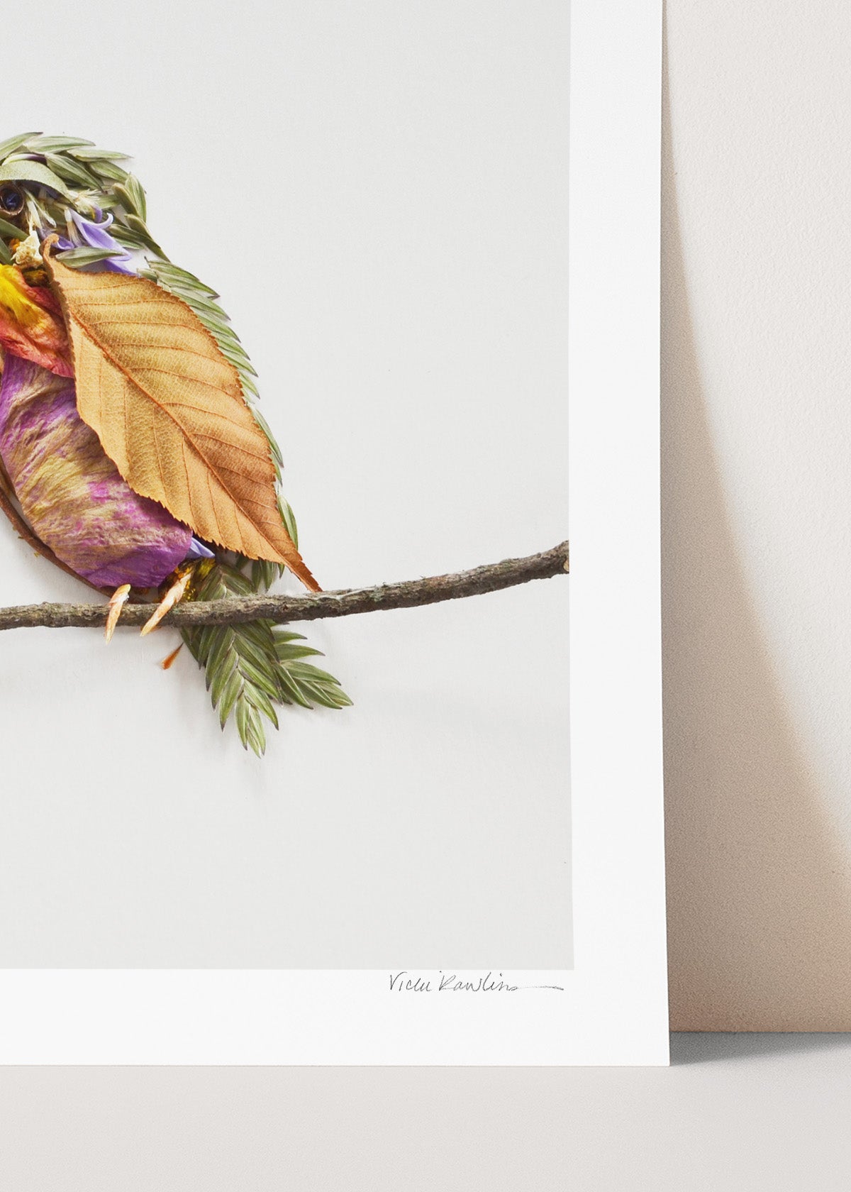 "Perched" Flower Print