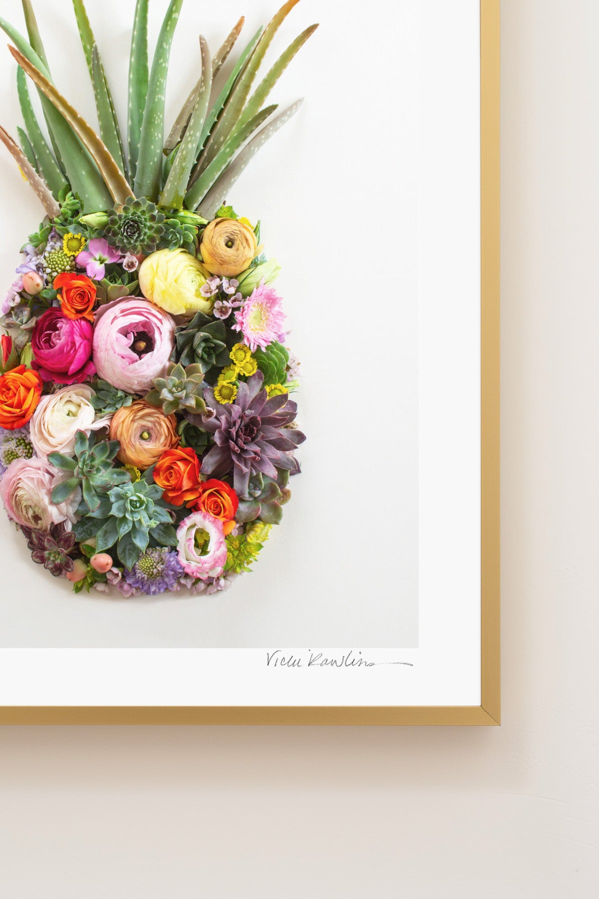 "Pineapple" Flower Print