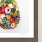 "Pineapple" Flower Print