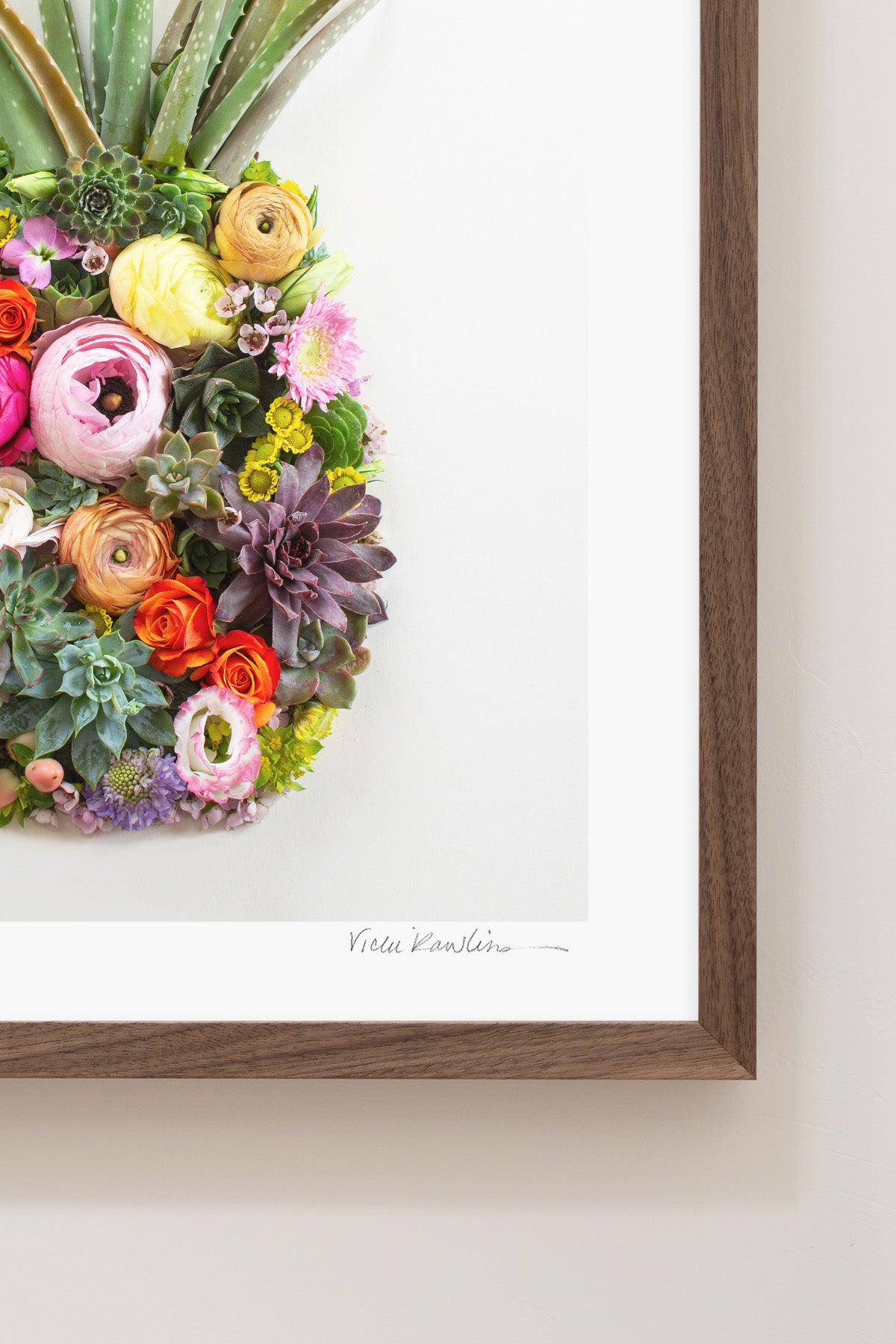 "Pineapple" Flower Print