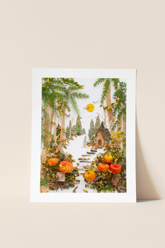 "Pumpkin Patch" Flower Print