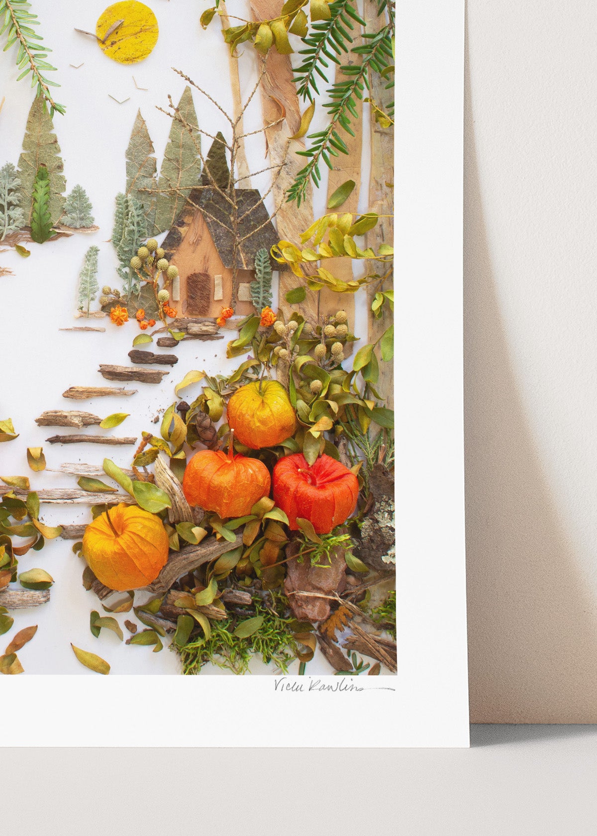 "Pumpkin Patch" Flower Print