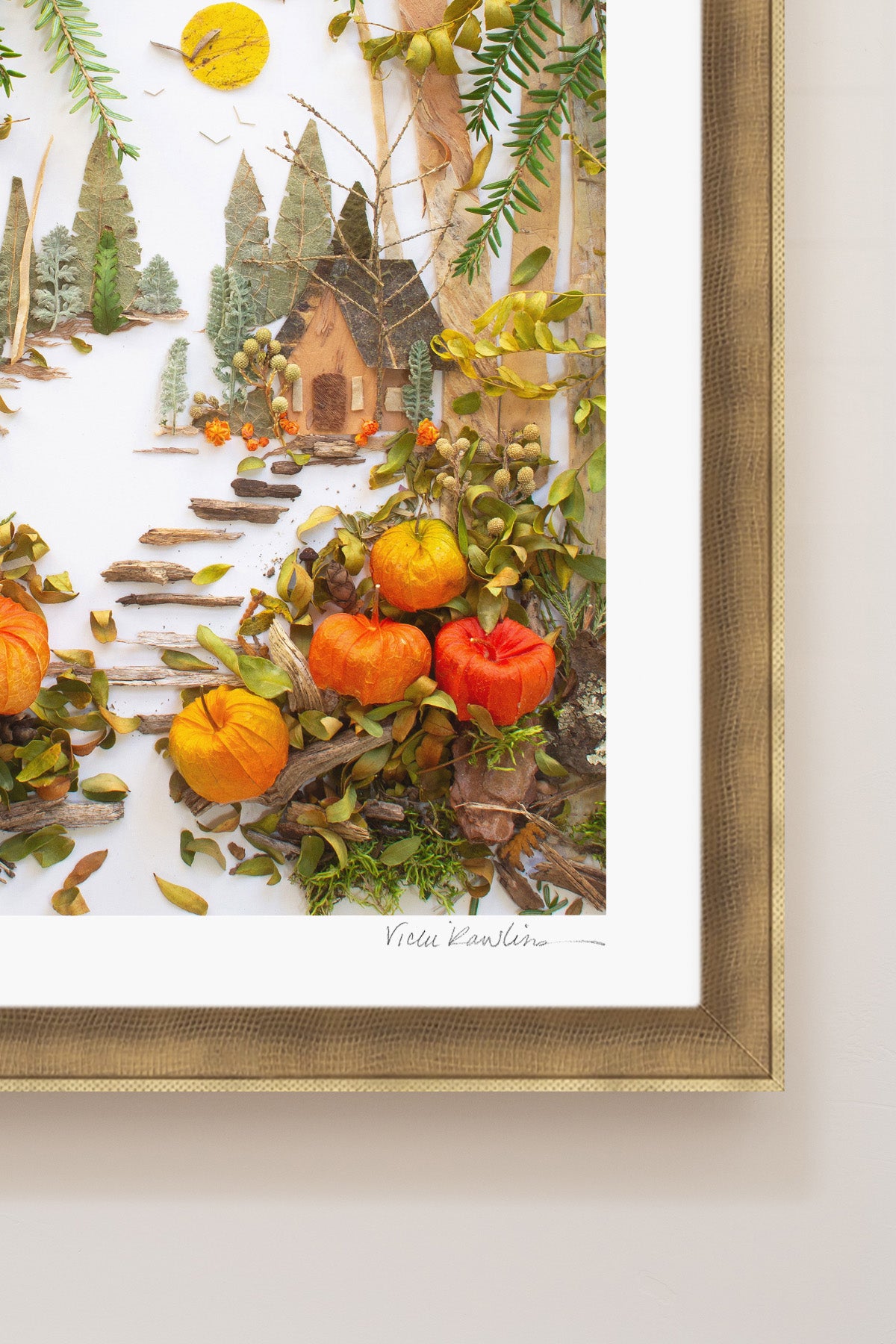"Pumpkin Patch" Flower Print