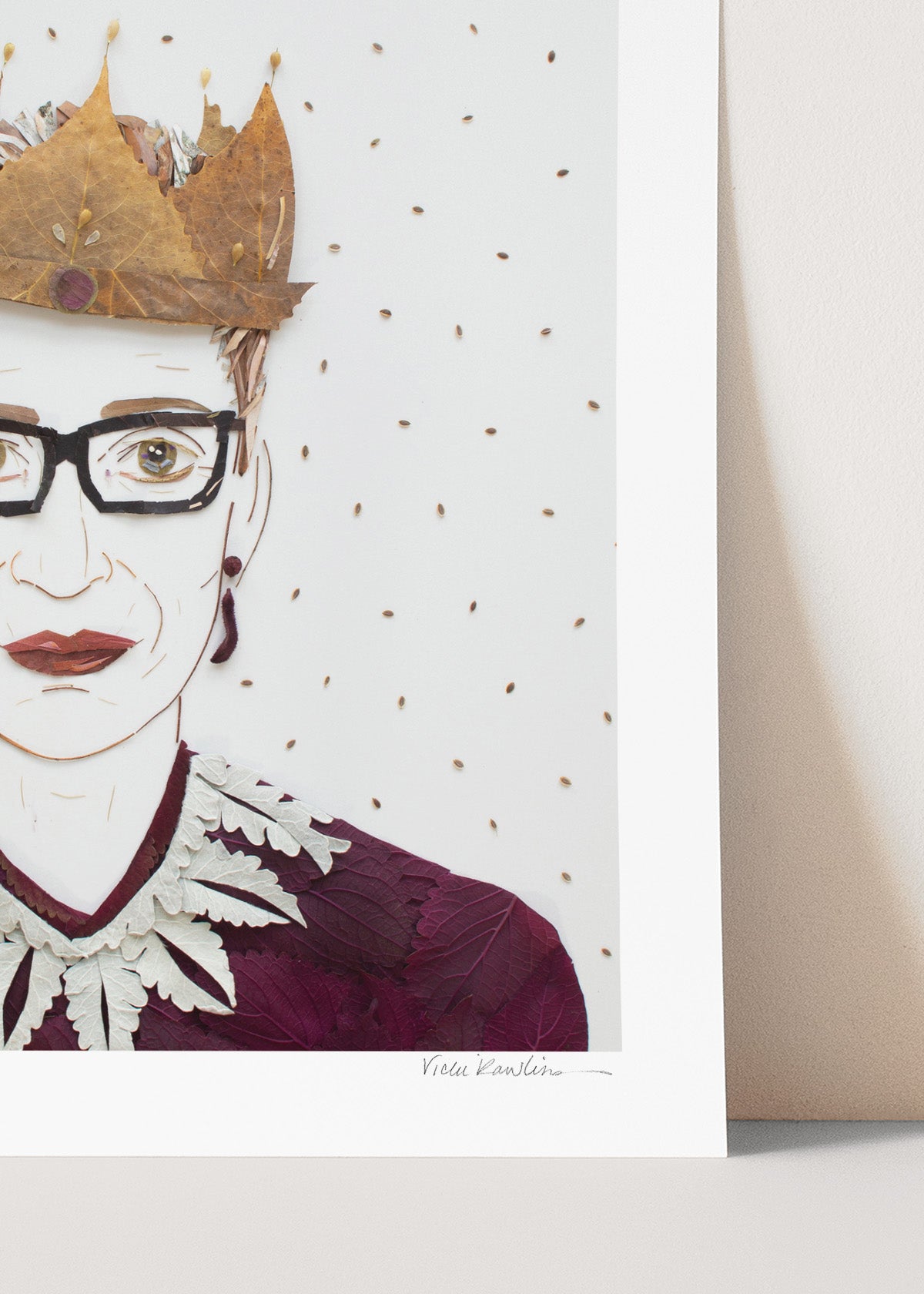 "The Notorious RBG" Flower Print
