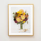"September" Flower Print