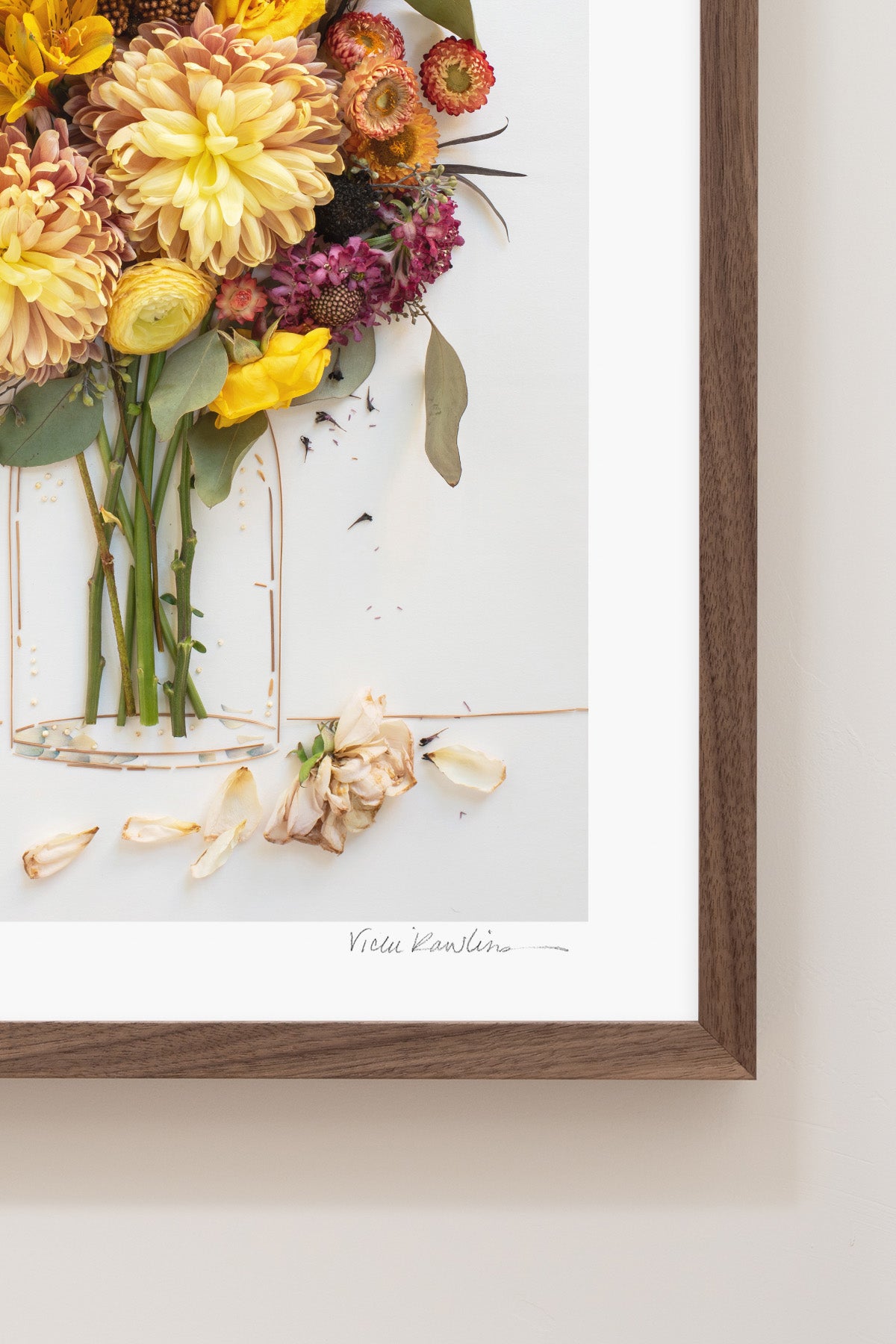 "September" Flower Print