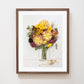"September" Flower Print